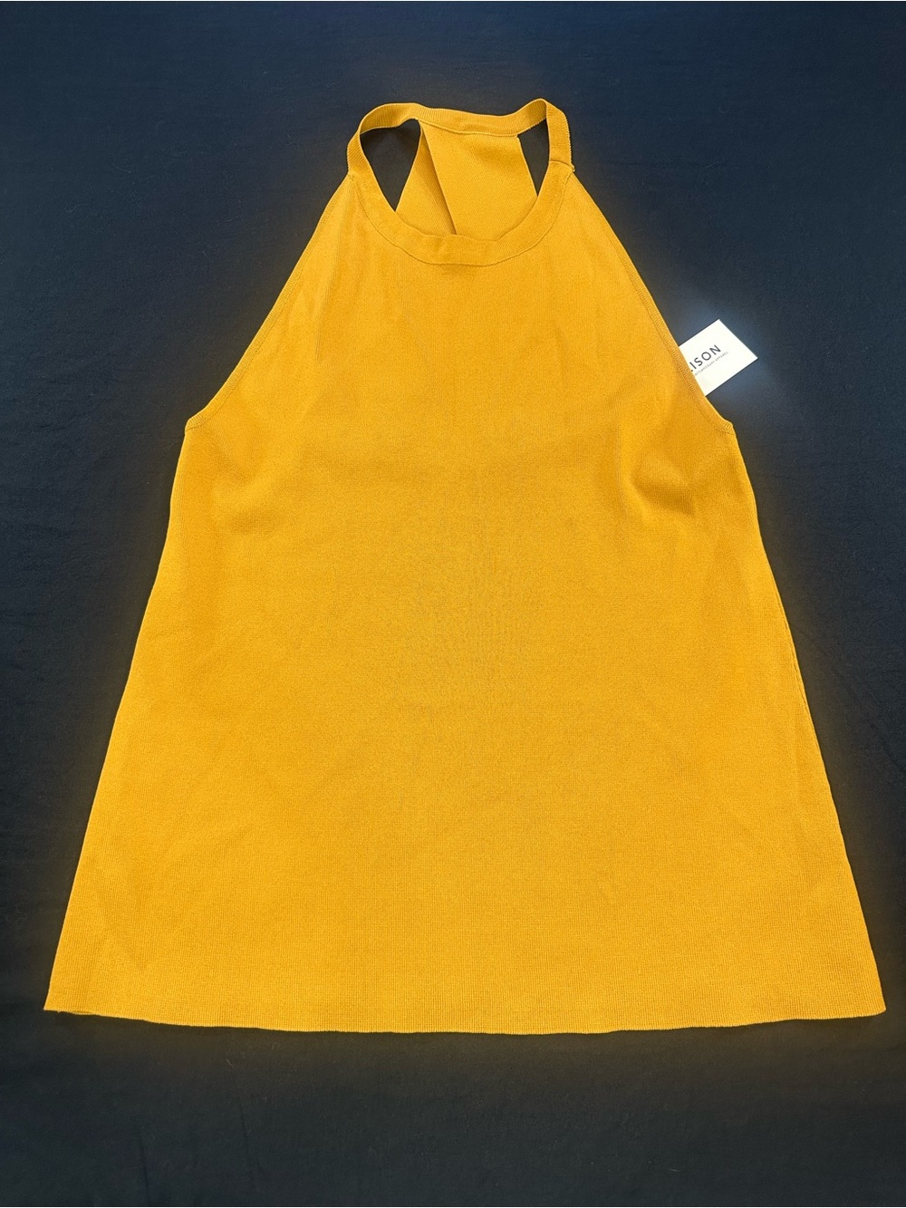 Ellison Mustard Racer Back Tank Top